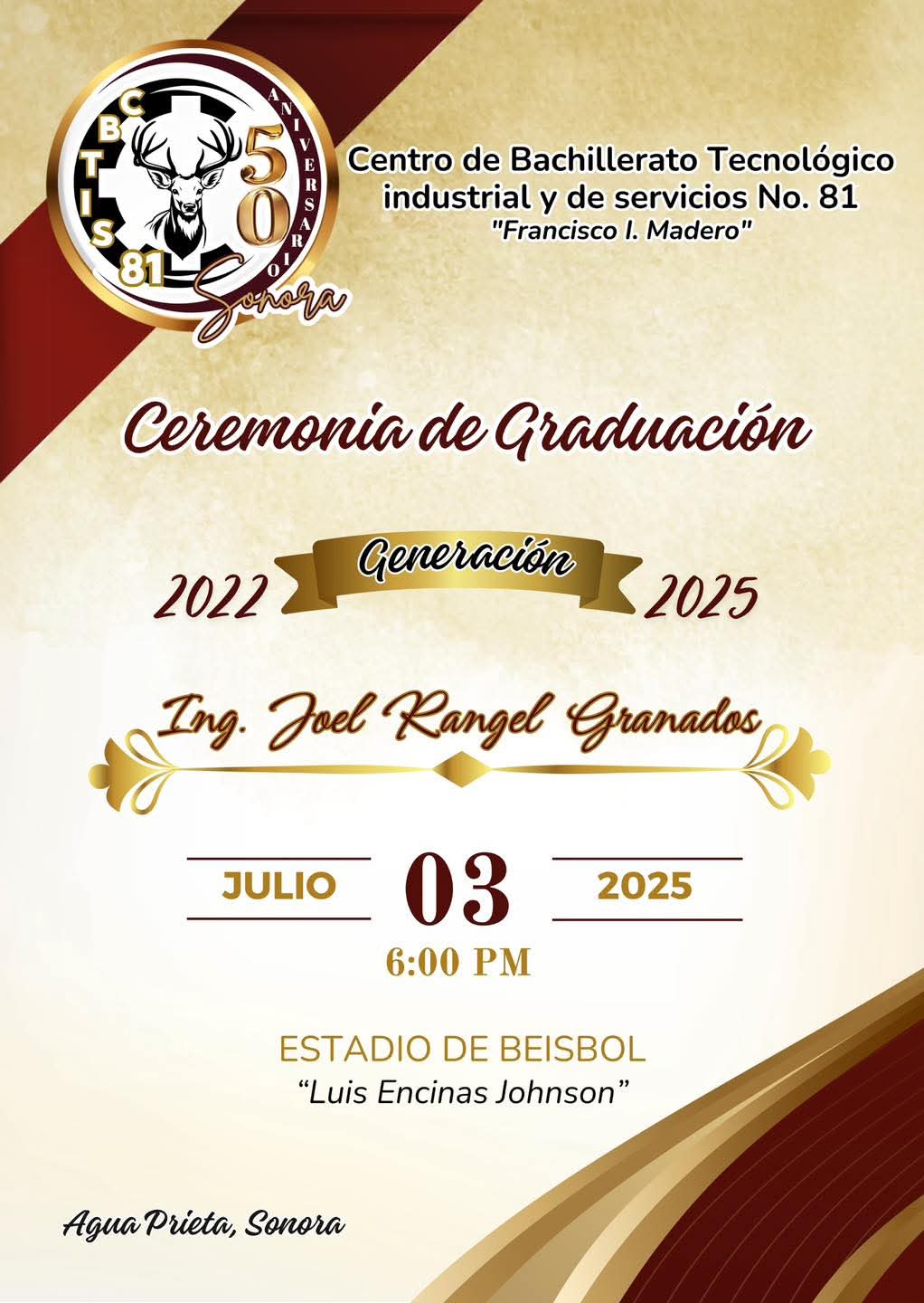 Graduación generación 2022-2025